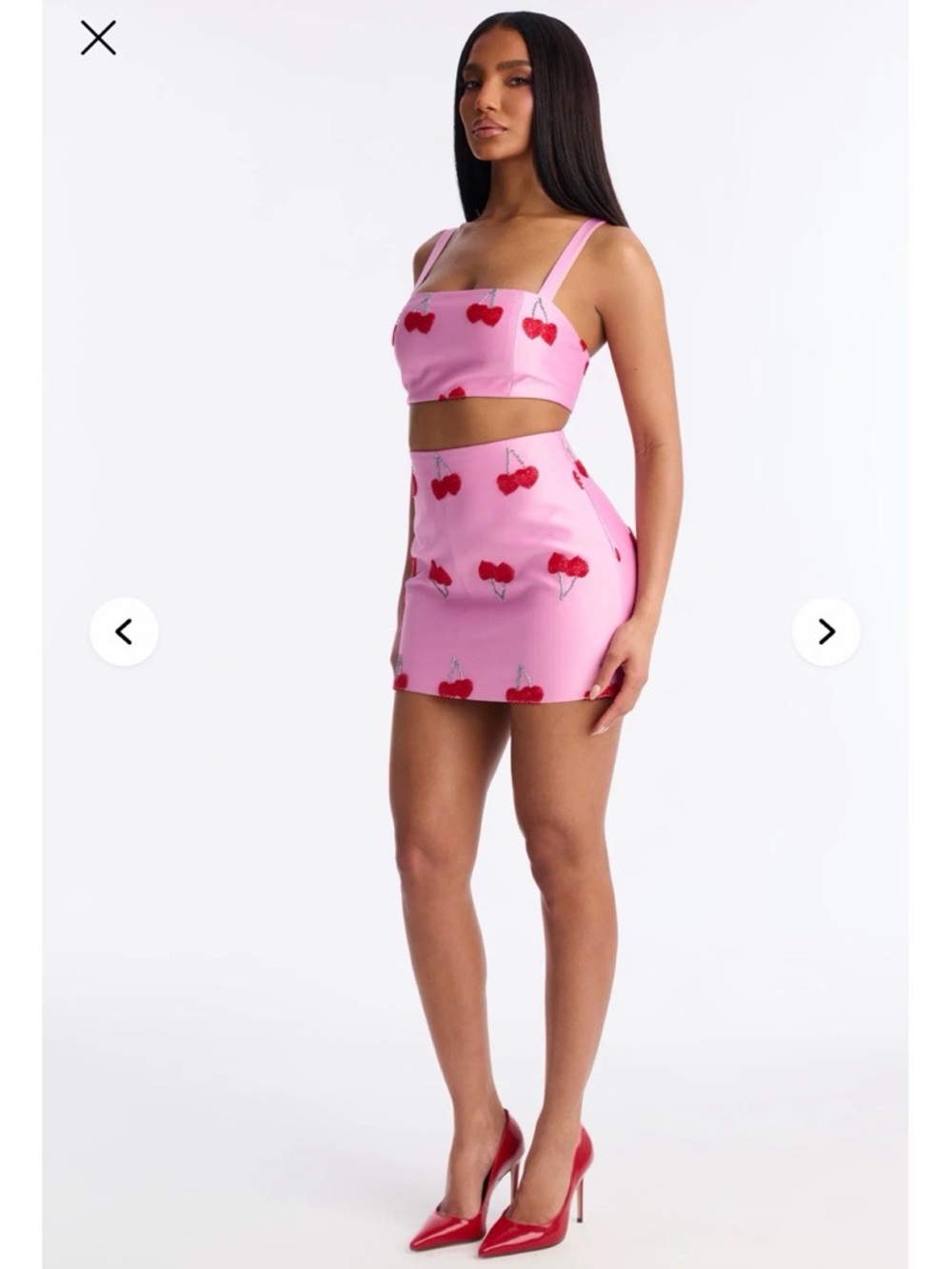 Fashion Nova Cherry 2 piece set